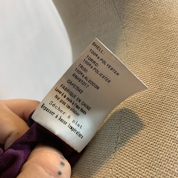 Boho💜Purple Flowy Top Size M - Picture 10 of 10